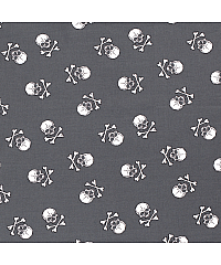 Nooteboom Poplin Velike lobanje | siva | 100%CO 15575.063