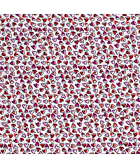Nooteboom Poplin Plesoči srčki | bela | 100%CO 15573.050