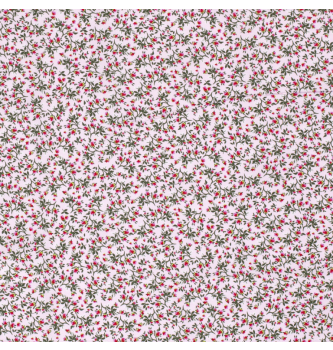 Poplin Vitice s cvetovi | svetloroza | 100%CO
