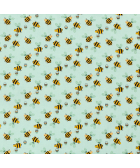Nooteboom Poplin Vesele čebele | meta | 100%CO 15537.021