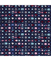 Nooteboom Poplin Prikupno poletno | temnomodra | 100%CO 15531.008