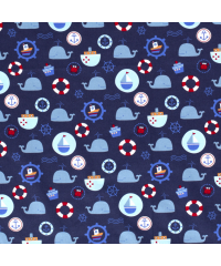 Nooteboom Poplin Plovba | temnomodra | 100%CO 15526.008