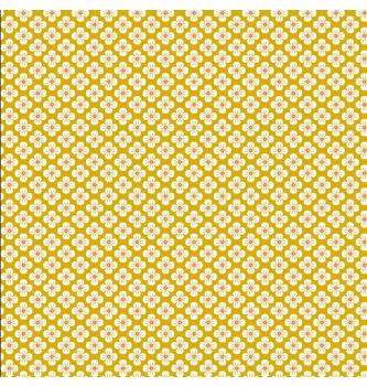 Poplin Japonske rože | rumena | 100%CO