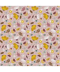 Verhees Poplin Cvetlice | lila | 100%CO 08364.007