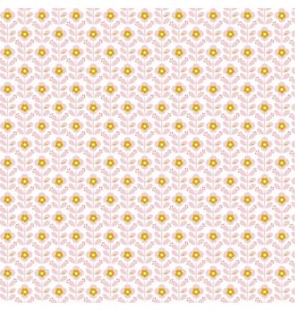 Poplin Grafične rože | bela | 100%CO