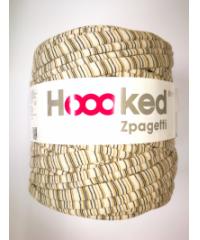 HOOOKED Mixed Zpagetti | 120m (cca. 850g) | črne in bež črtice ZP001-27-248
