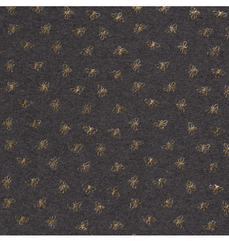 Čebelice | metallic | zlata na temnosivi | 96%CO / 4%EL