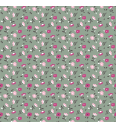Poplin Cvetoč vrt | zelena | 100%CO