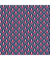 Nooteboom Poplin Abstraktne kaplje | temnomodra | 100%CO 15827.008