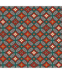 Nooteboom Poplin Retro | opečnata | 100%CO 15829.056