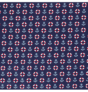 Poplin Pristan | temnomodra | 100%CO
