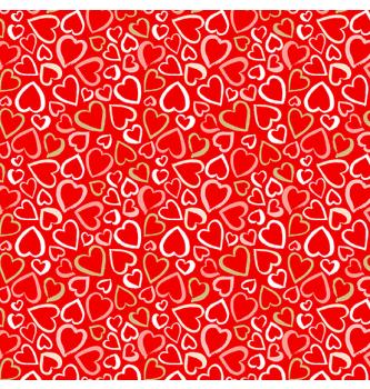 Patchwork blago Pamper Hearts red | 110cm