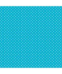 MAKOWER Patchwork blago White on turquoise | 110cm 830/T5