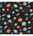 Patchwork blago Planet black | 110cm