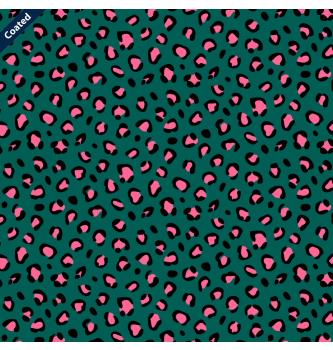 Poplin s premazom Koža | zelena | 80%CO / 20%PC