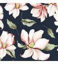 GOTS Jersey Magnolija | temnomodra | digitalni tisk | 95%CO / 5%EL