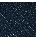 Poplin Pikice glitter | temnomodra | 100%CO