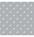 Poplin Piratski simbol | svetlosiva | 100%CO