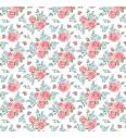 Poplin Vrtnice | svetloroza | 100%CO