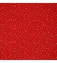 Poplin Pikice glitter | rdeča | 100%CO