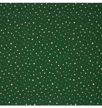 Poplin Pikice glitter | temnozelena | 100%CO