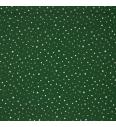 Poplin Pikice glitter | temnozelena | 100%CO