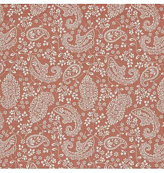 GOTS Tetra Paisley rože | roza | 100%CO