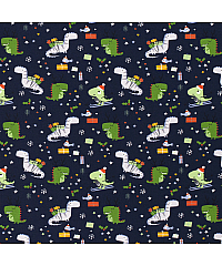 Nooteboom Jersey Dino božič | temnomodra | 95%CO / 5%EL 16728.008