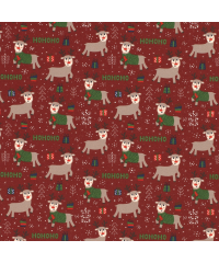 Nooteboom Jersey HoHoHo | bordo | 95%CO / 5%EL 16731.018