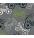 Prevešanka Monster trucks | siva | 92%CO / 8%EL