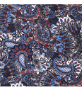 Viskoza Romantični Paisley | modra | 100%VI