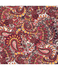 Nooteboom Viskoza Romantični Paisley | rdeča | 100%VI 16370.019
