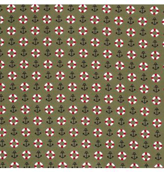 Poplin Pristan | zelena | 100%CO