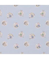 Nooteboom Poplin Prijatelji | svetlomodra | 100%CO 15783.002