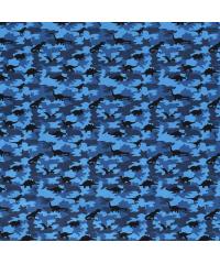 Nooteboom Poplin Kamuflaža z dinozavri | modra | 100%CO 15800.008