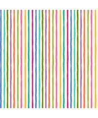 MAKOWER Patchwork blago Katies Cats stripe cream| 110cm 2347/Q