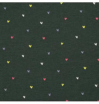 Jersey Love glitter | antracit melanž | 60%CO / 35%PL / 5%EL