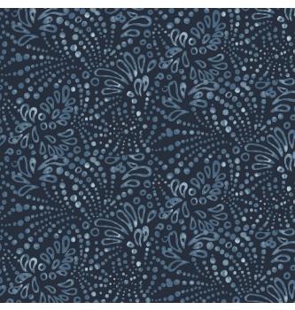 Poplin Batik | elastičen | temnomodra | 97%CO / 3%EL
