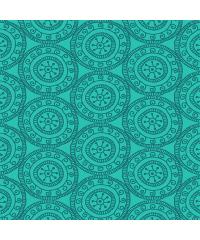 MAKOWER Patchwork blago Medallion Teal | 110cm 2395/T