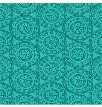 Patchwork blago Medallion Teal | 110cm