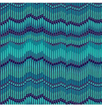 Patchwork blago Moire Stripe Teal | 110cm