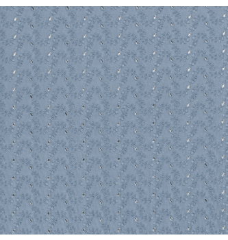 Bombaž z vezenino Rožice | indigo | 100%CO
