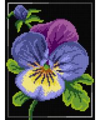 ORCHIDEA Gobelin set Mačeha | 16,5x22cm (komplet s prejicami) M3009