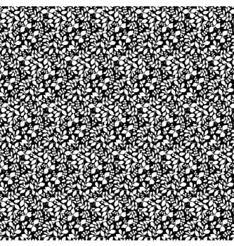 Poplin Drobni listki | črna | 100%CO