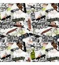 Jersey Grafiti | krem | digitalni tisk | 95%CO / 5%EL