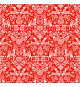 Patchwork blago Scandi folk red | 110cm