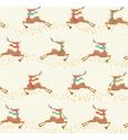 Patchwork blago Merry flying deer cream | 110cm