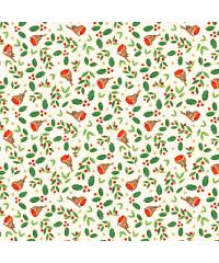 MAKOWER Patchwork blago Merry robins cream | 110cm 2485/Q