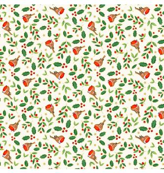 Patchwork blago Merry robins cream | 110cm
