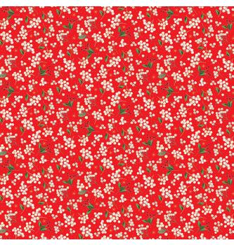 Patchwork blago Festive berries red | 110cm